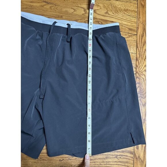 Fabletics Shorts Adult Sz XXLarge Fundamental Lined BlackWorkout Stretch Men S46 - Picture 3 of 9